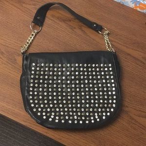 Black Jeweled and Studded Purse
